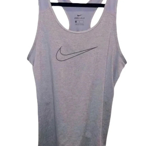 WOMENS NIKE DRI FIT RACERBACK GREY TANK SIZE MEDIUM - Picture 5 of 10
